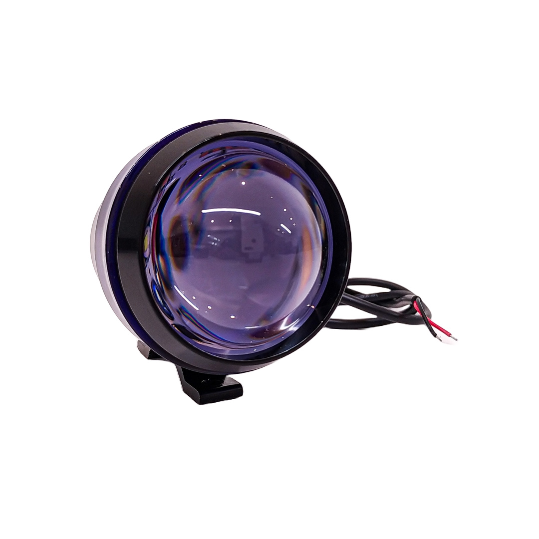 OFF ROAD FARO DE LED UNIVERSAL LUZ LED BLANCA ESTABLE CON FUNCION FLASH Y ARO ROJO 9V-36V 1 LED - 20 WATTS  MEDIDAS 110*65 (mm) - 3