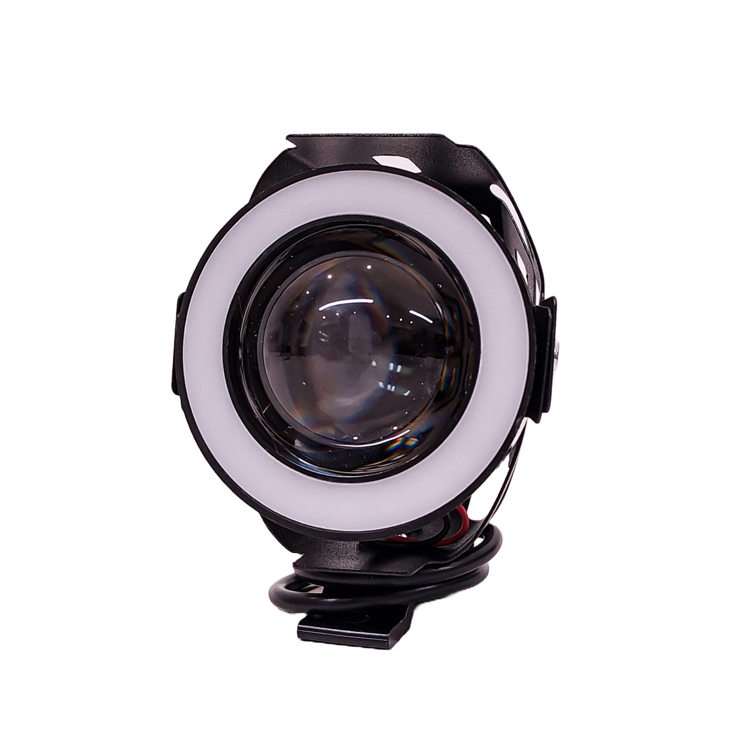 OFF ROAD FARO DE LED UNIVERSAL LUZ LED BLANCA ESTABLE CON FUNCION FLASH Y OJO DE ANGEL AZUL, ROJO, VIOLETA, VERDE Y ROSA 9V-36V 1 LED - 30 WATTS  MEDIDAS 120*61*30 (MM) - 2