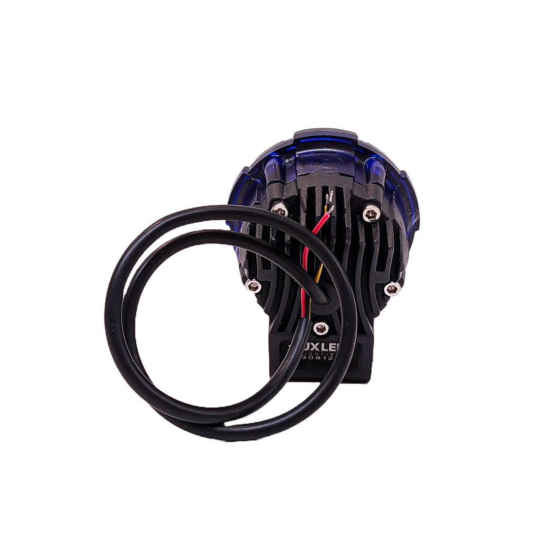 OFF ROAD FARO DE LED UNIVERSAL LUZ LED BLANCA ESTABLE CON FUNCION FLASH Y OJO DE ANGEL ROJO 9V-36V 1 LED - 40 WATTS  MEDIDAS 60*75(mm) - 2