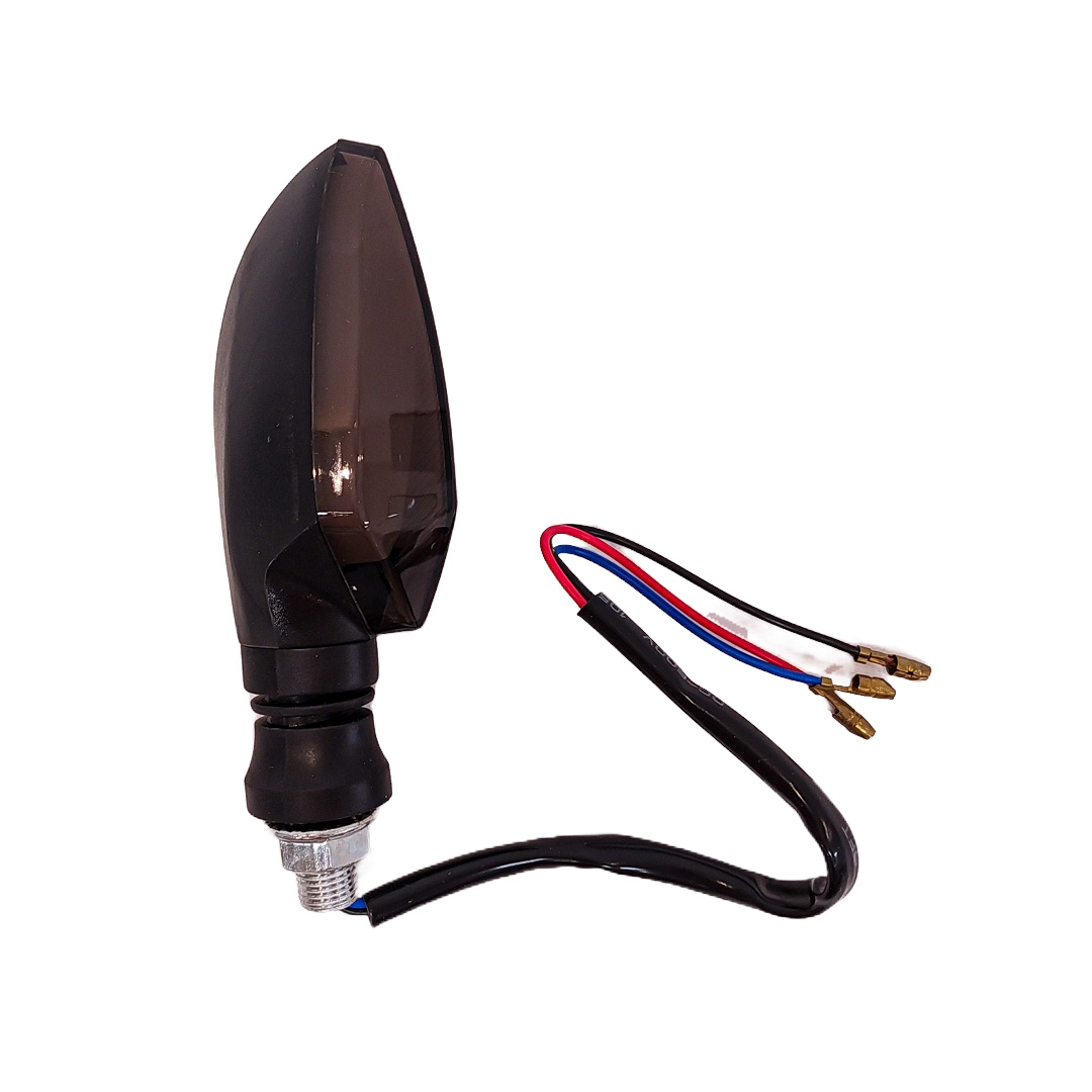 OFF ROAD FARO DE LED UNIVERSAL - LUZ DE GIRO GIRO PARA MOTO CON LUZ LED RUNNING BLANCA Y LUZ DE GIRO AMBAR 12V  - JUEGO DE 2 UNIDADES MEDIDAS 350*40*32 (mm) - 2
