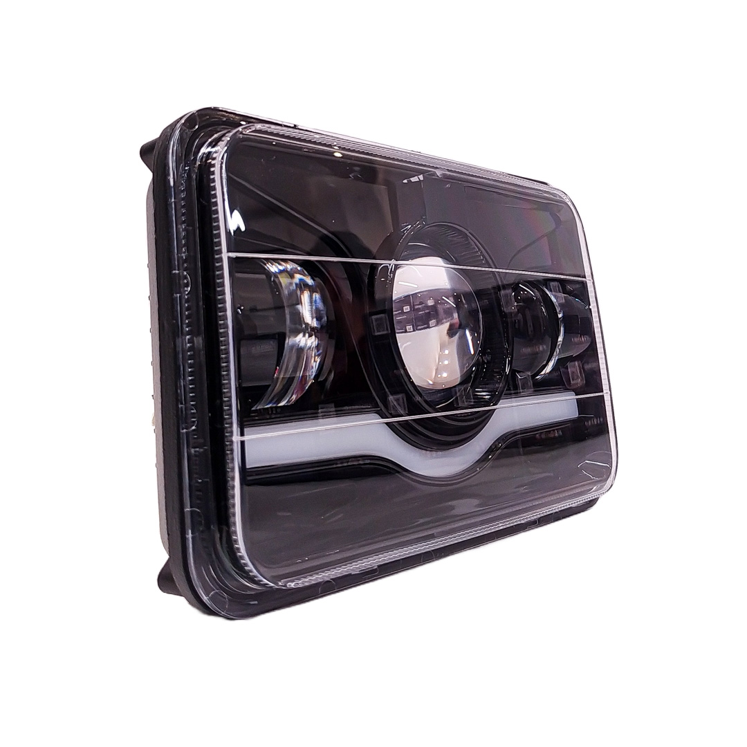 OFF ROAD FARO DE LED UNIVERSAL LUZ MULTILED BLANCA CON FUNCION ALTA Y BAJA  9V-36V 80 WATTS  MEDIDAS 5" - 4