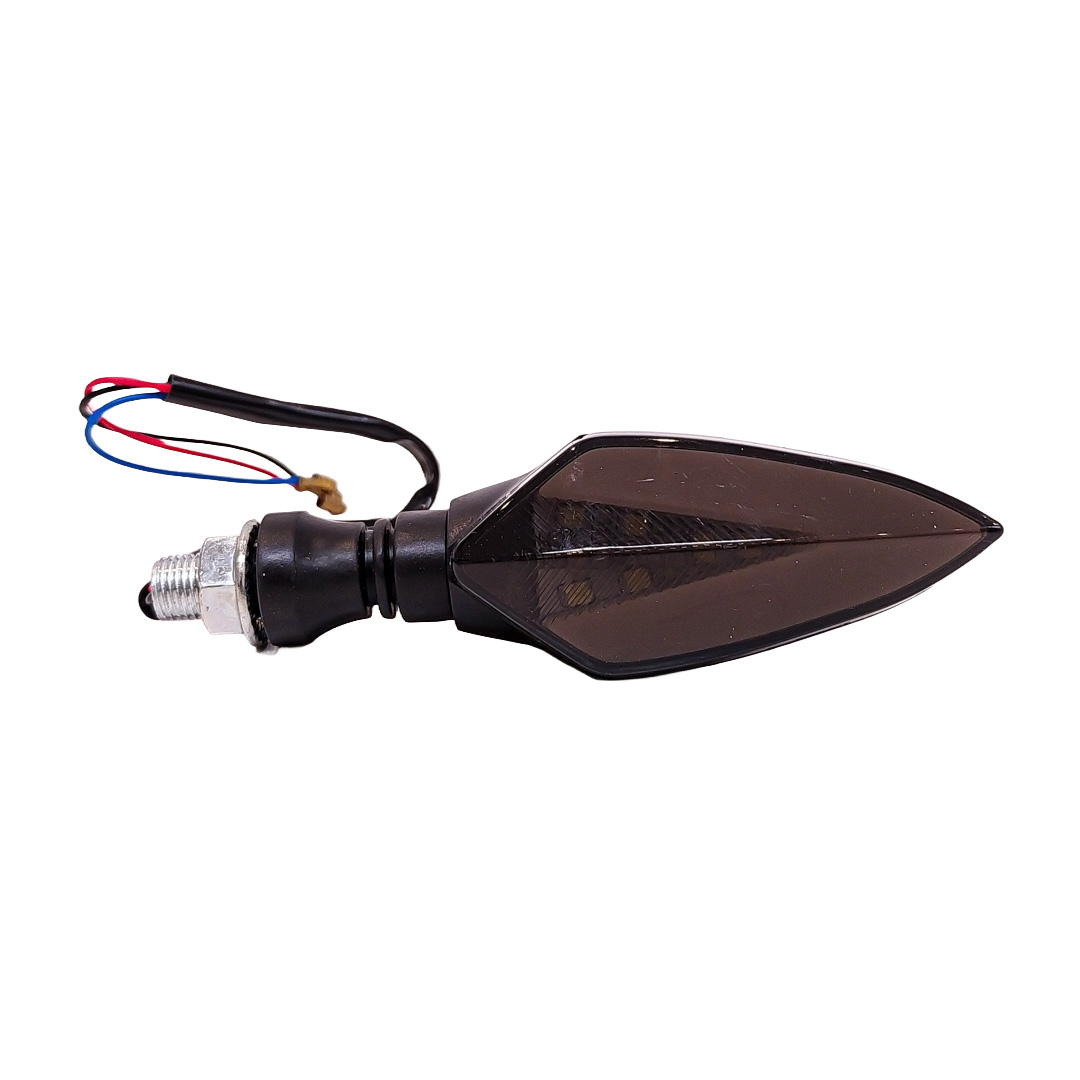 OFF ROAD FARO DE LED UNIVERSAL - LUZ DE GIRO GIRO PARA MOTO CON LUZ LED RUNNING BLANCA Y LUZ DE GIRO AMBAR 12V  - JUEGO DE 2 UNIDADES MEDIDAS 350*40*32 (mm) - 3