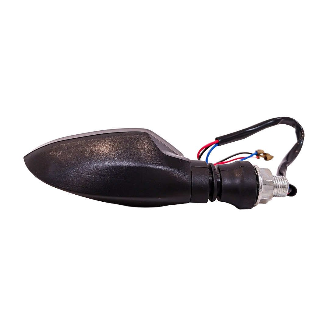 OFF ROAD FARO DE LED UNIVERSAL - LUZ DE GIRO GIRO PARA MOTO CON LUZ LED RUNNING BLANCA Y LUZ DE GIRO AMBAR 12V  - JUEGO DE 2 UNIDADES MEDIDAS 350*40*32 (mm) - 4