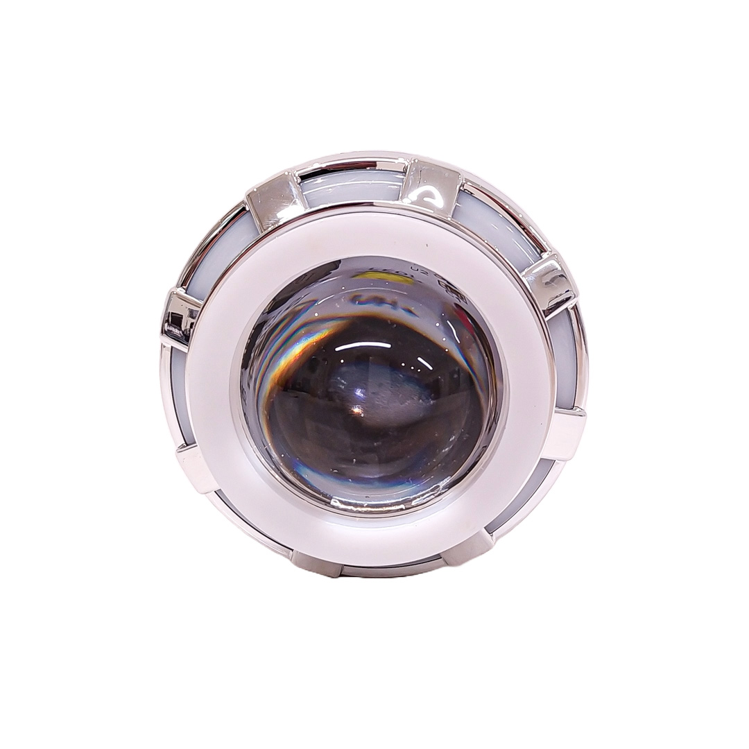 OFF ROAD FARO DE LED UNIVERSAL LUZ LED BLANCA ESTABLE CON FUNCION FLASH Y OJO DE ANGEL AZUL Y ROJO 9V-36V 1 LED - 30 WATTS  MEDIDAS 84 X 90 mm - 5