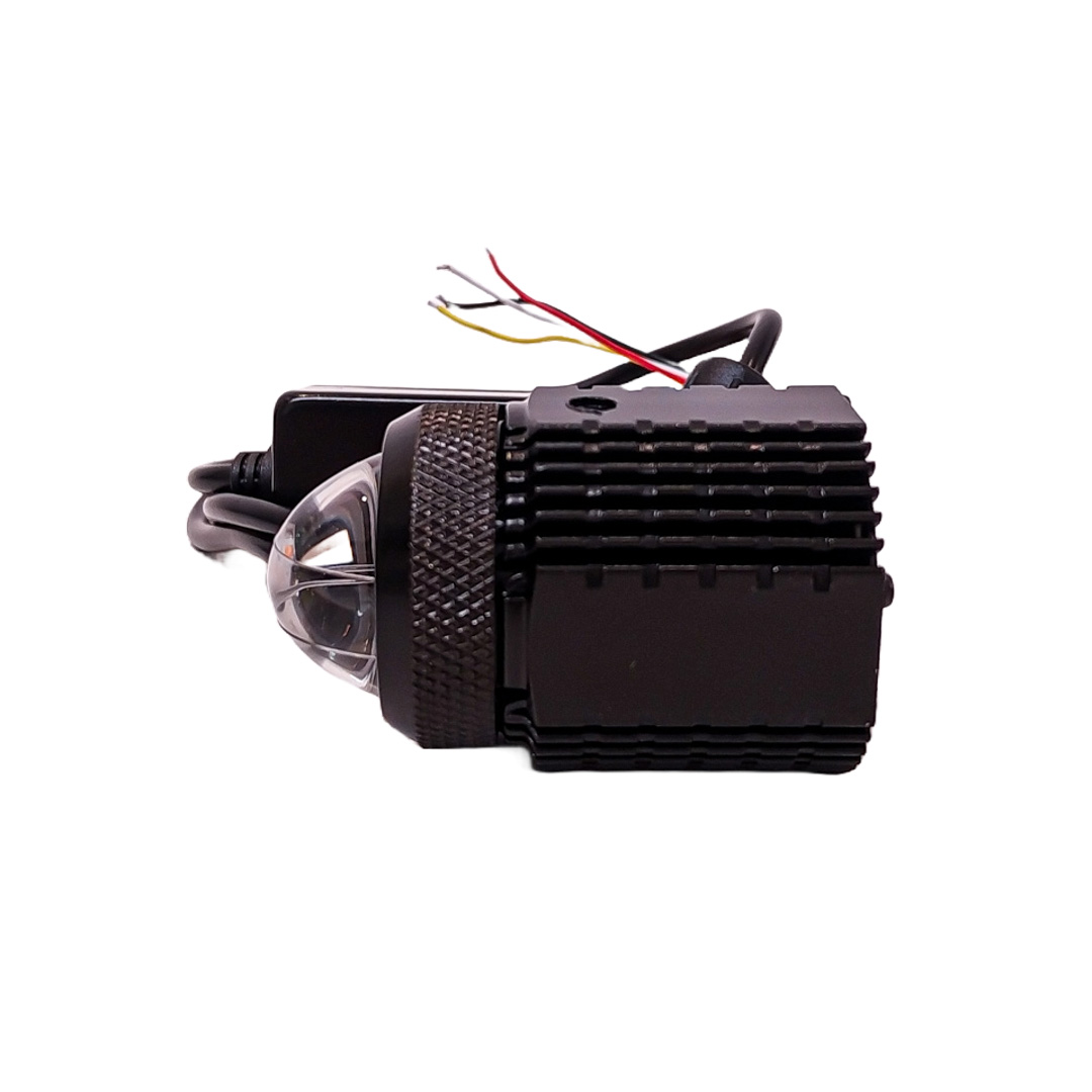 OFF ROAD FARO DE LED UNIVERSAL LUZ LED BLANCA Y AMBAR CON FUNCIONES ESTABLE Y FLASH INDIVIDUALES Y COMBINADAS 9V-36V 1 LED - 40 WATTS - JUEGO DE 2 UNIDADES MEDIDAS 75*56*36 (mm) - 5