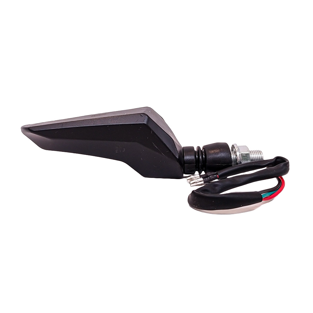OFF ROAD FARO DE LED UNIVERSAL - LUZ DE GIRO GIRO PARA MOTO CON LUZ LED RUNNING BLANCA Y LUZ DE GIRO AMBAR 12V  - JUEGO DE 2 UNIDADES MEDIDAS 145*100 (mm) - 5