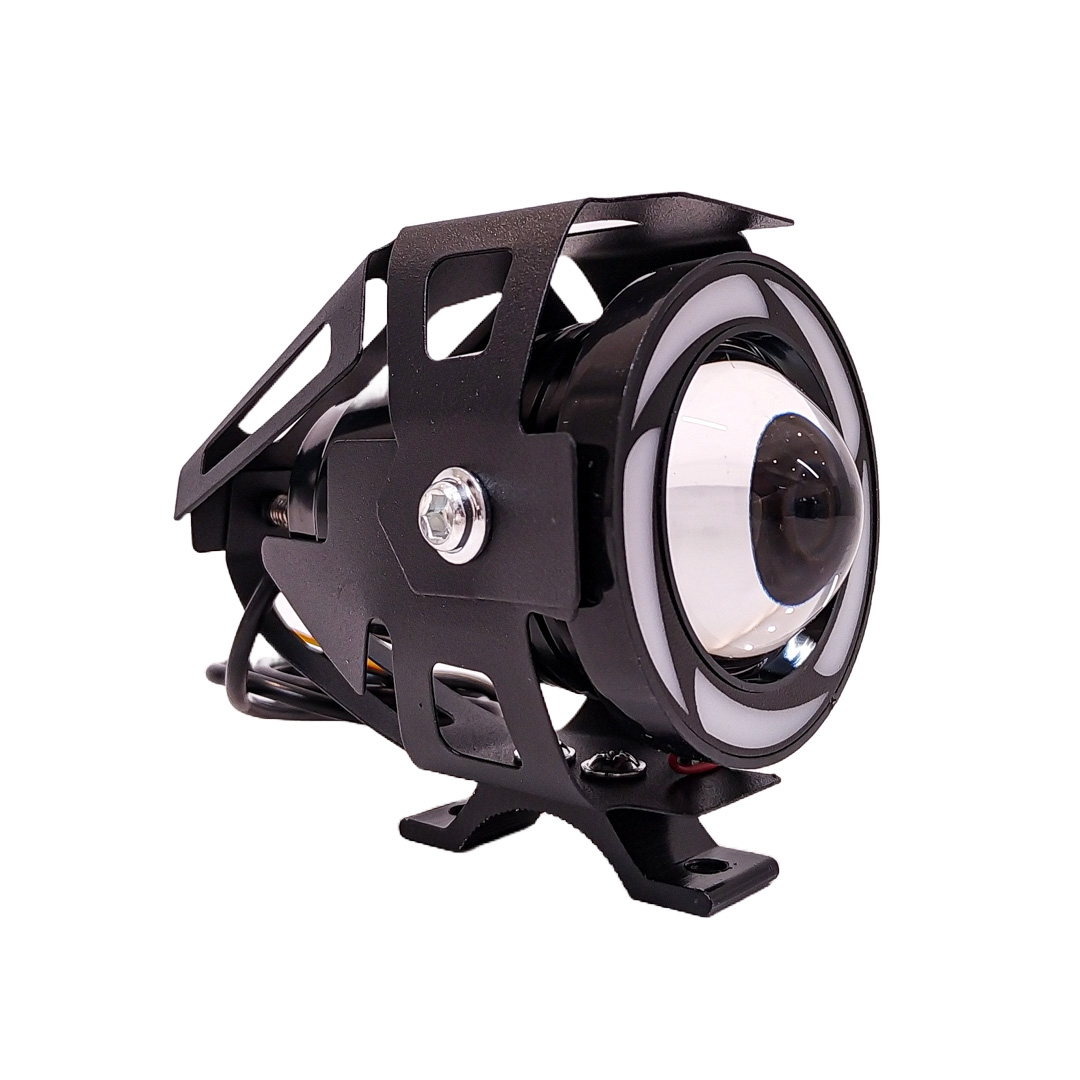 OFF ROAD FARO DE LED UNIVERSAL LUZ LED BLANCA ESTABLE CON FUNCION FLASH Y OJO DE ANGEL AZUL, ROJO, VIOLETA, VERDE Y ROSA 9V-36V 1 LED - 30 WATTS  MEDIDAS 120*61*30 (mm) - 3