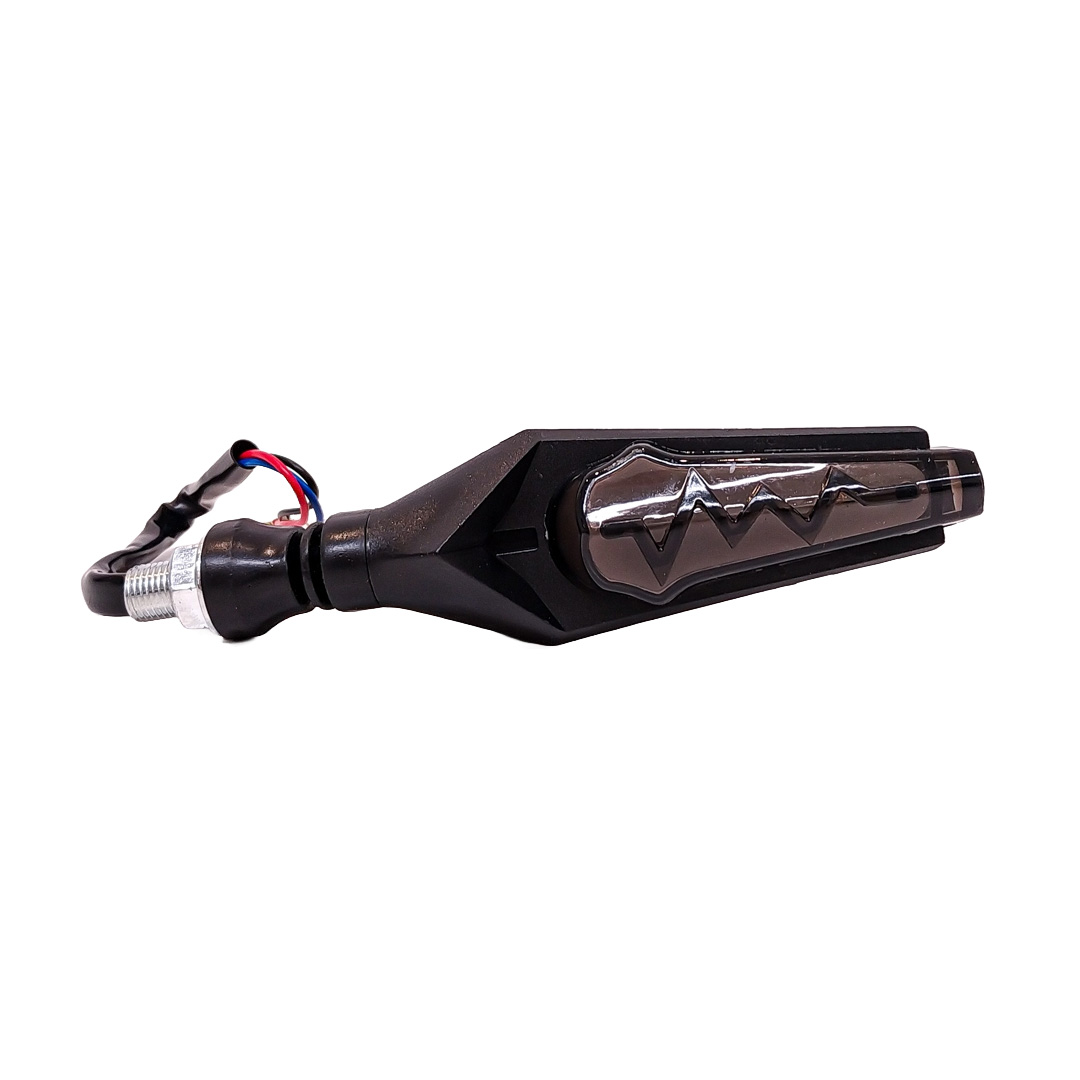 OFF ROAD FARO DE LED UNIVERSAL - LUZ DE GIRO GIRO PARA MOTO CON LUZ LED RUNNING AMBAR Y LUZ DE GIRO AMBAR 12V  - JUEGO DE 2 UNIDADES MEDIDAS 360 * 29*27(mm) - 7