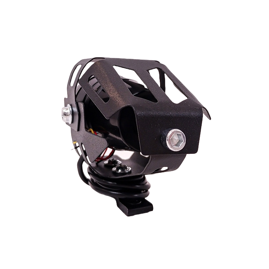 OFF ROAD FARO DE LED UNIVERSAL LUZ LED ALTA Y BAJA BLANCA CON FUNCION FLASH Y OJO DE ANGEL BLANCO 9V-36V 1 LED - 18 WATTS  MEDIDAS 87*51*63 (mm) - 4