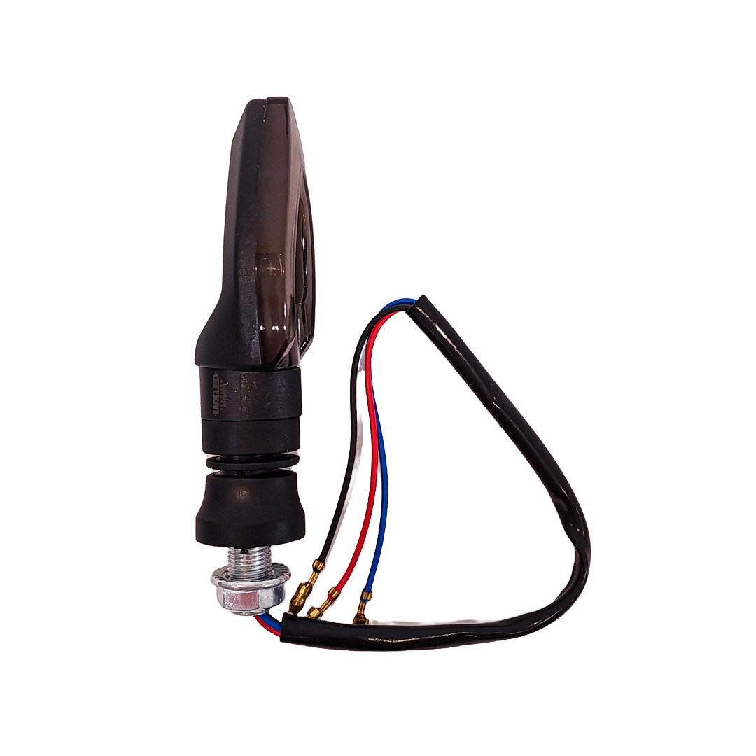 OFF ROAD FARO DE LED UNIVERSAL - LUZ DE GIRO GIRO PARA MOTO CON LUZ LED RUNNING AMBAR Y LUZ DE GIRO AMBAR 12V  - JUEGO DE 2 UNIDADES MEDIDAS 250*26*39 (mm) - 5