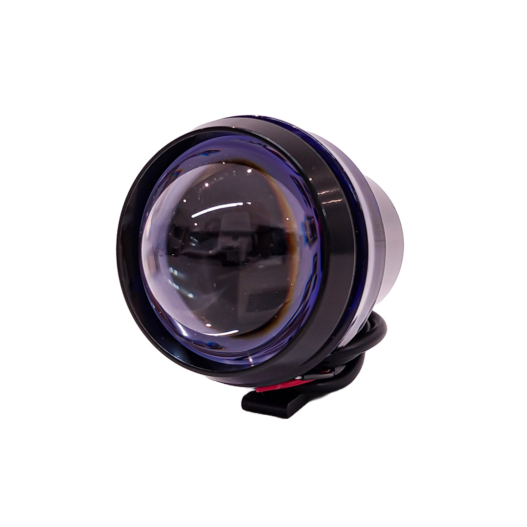 OFF ROAD FARO DE LED UNIVERSAL LUZ LED BLANCA ESTABLE CON FUNCION FLASH Y ARO AZUL 9V-36V 1 LED - 20 WATTS  MEDIDAS 110*65 (mm) - 5
