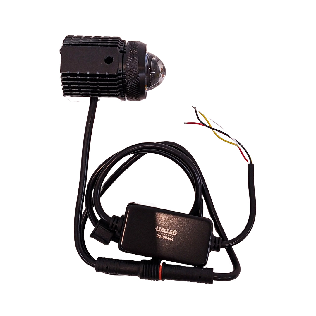 OFF ROAD FARO DE LED UNIVERSAL LUZ LED BLANCA Y AMBAR CON FUNCIONES ESTABLE Y FLASH INDIVIDUALES Y COMBINADAS 9V-36V 1 LED - 20 WATTS  MEDIDAS 56*36*75 (mm) - 2