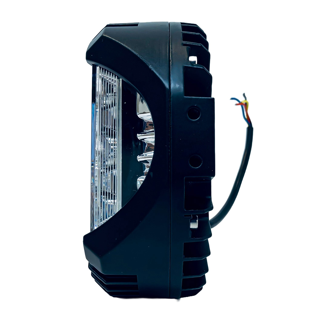 OFF ROAD FARO DE LED UNIVERSAL DAKAR FORCE 7" 15 LEDS CREE 180 WATTS LOGO ILUMINADO - DRL BLANCO Y AMBAR - 12V A 36V - 7