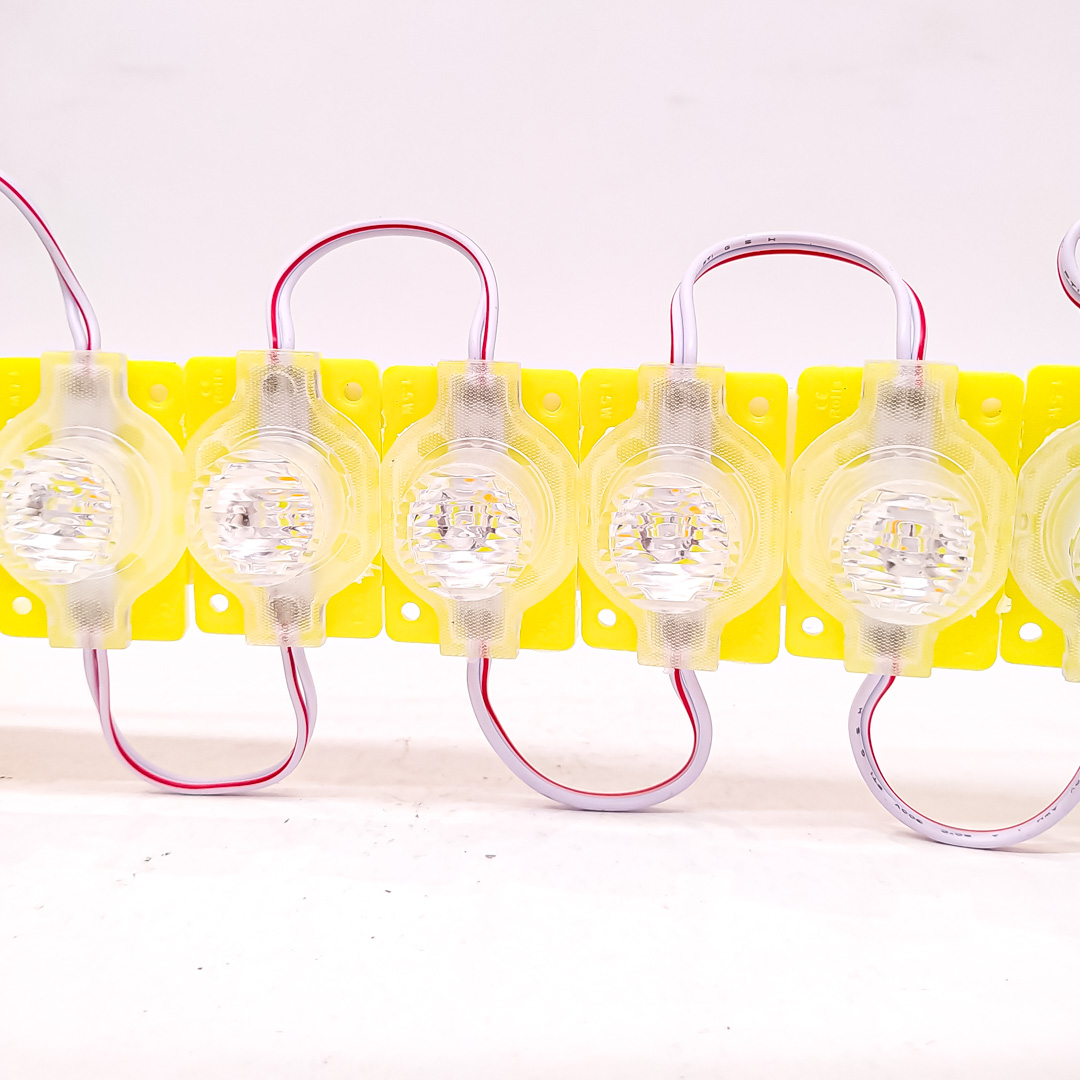 MODULO LED SMD 1 LED SMD CON LUPA AUTOADHESIVO 12V COLOR AMBAR 4,5CM X 3CM CANTIDAD POR CAJA MASTER 2000