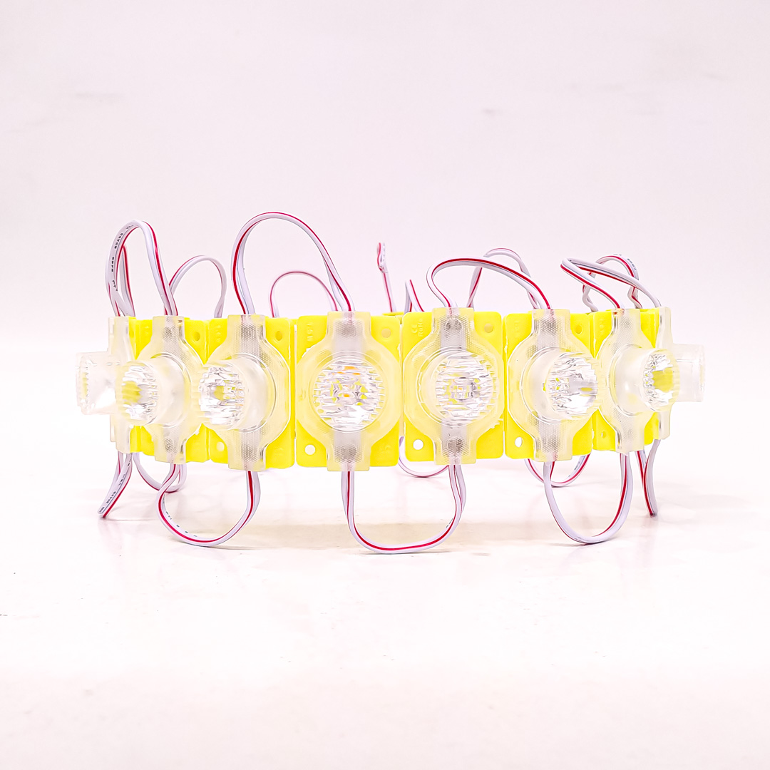 MODULO LED SMD 1 LED SMD CON LUPA AUTOADHESIVO 12V COLOR AMBAR 4,5CM X 3CM CANTIDAD POR CAJA MASTER 2000 - 2
