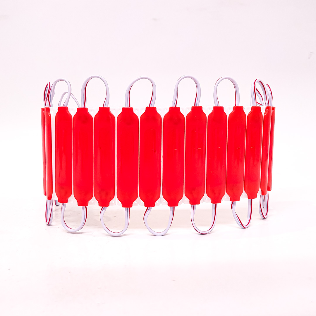 MODULO LED COB PLACA LED COB FUME AUTOADHESIVO 12V COLOR ROJO 7CM X 1,5CM  CANTIDAD POR CAJA MASTER 2000