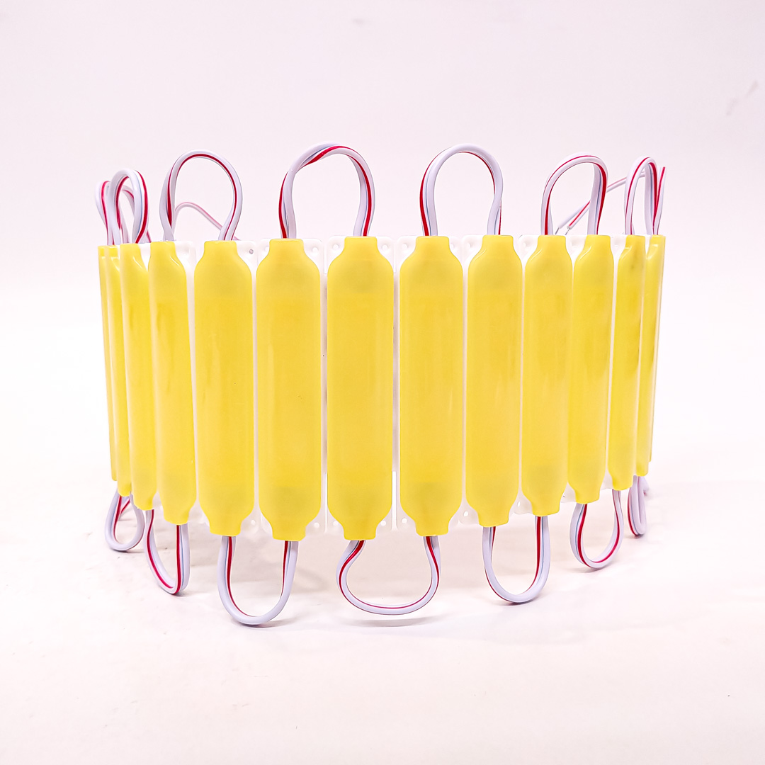 MODULO LED COB PLACA LED COB FUME AUTOADHESIVO 12V COLOR AMBAR 7CM X 1,5CM - 2