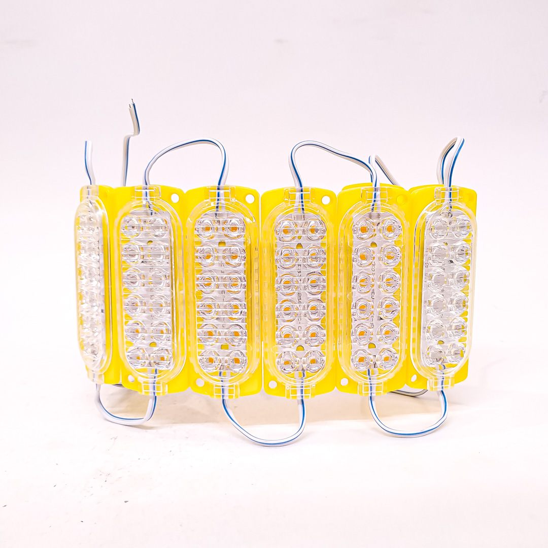MODULO LED SMD 12 LED SMD AUTOADHESIVO 24V COLOR AMBAR 10CM X 3CM - 2