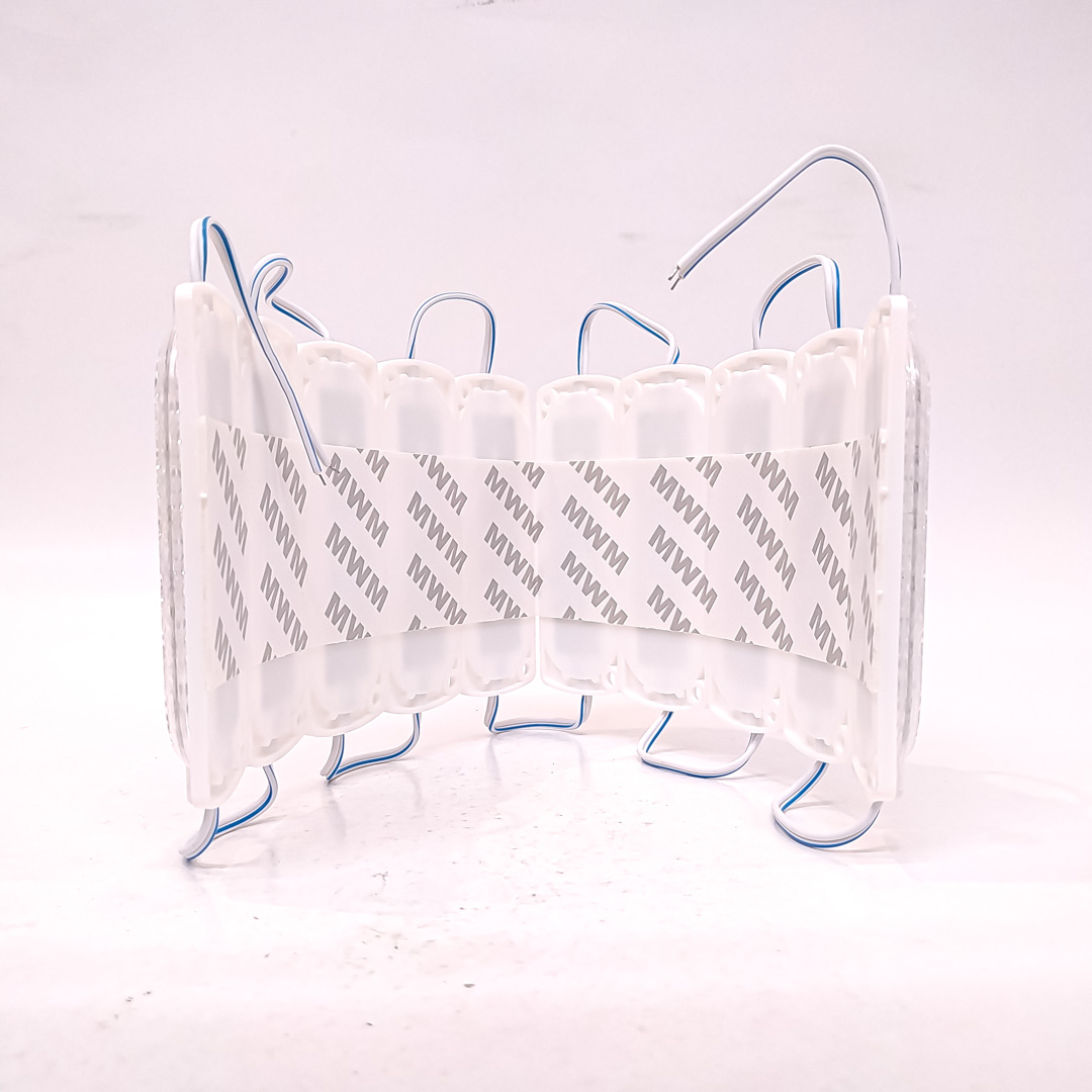MODULO LED SMD 12 LED SMD AUTOADHESIVO 24V COLOR BLANCO 10CM X 3CM CANTIDAD POR CAJA MASTER 3000