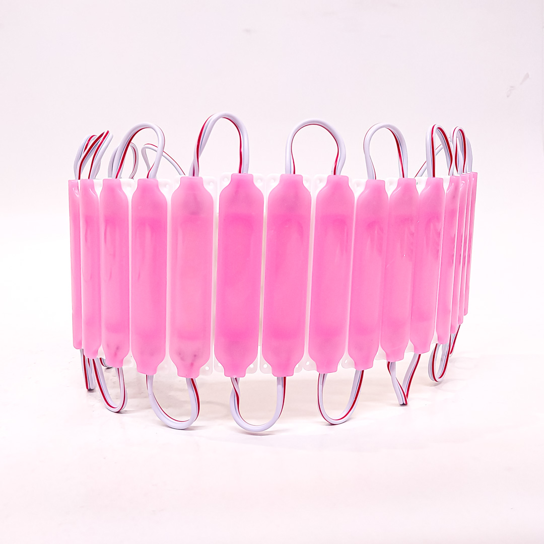 MODULO LED COB PLACA LED COB FUME AUTOADHESIVO 12V COLOR ROSA 7CM X 1,5CM