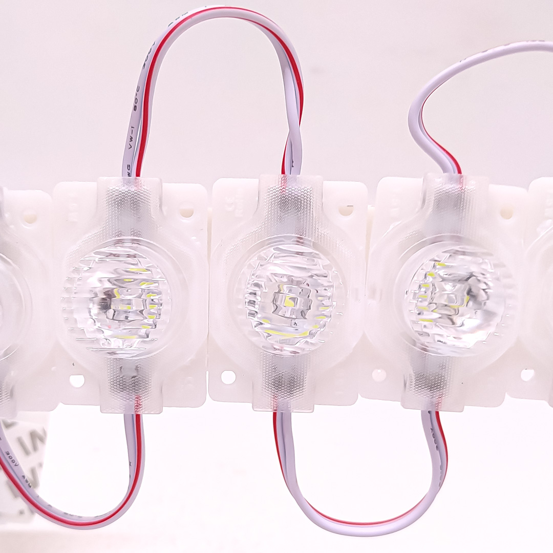 MODULO LED SMD 1 LED SMD CON LUPA AUTOADHESIVO 24V COLOR BLANCO 4,5CM X 3CM CANTIDAD POR CAJA MASTER 2000