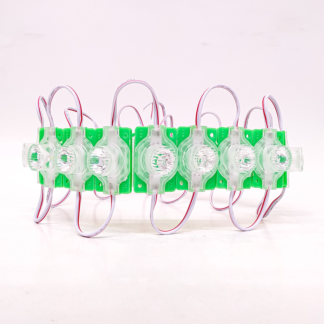 MODULO LED SMD 1 LED SMD CON LUPA AUTOADHESIVO 12V COLOR VERDE 4,5CM X 3CM CANTIDAD POR CAJA MASTER 2000 - 3