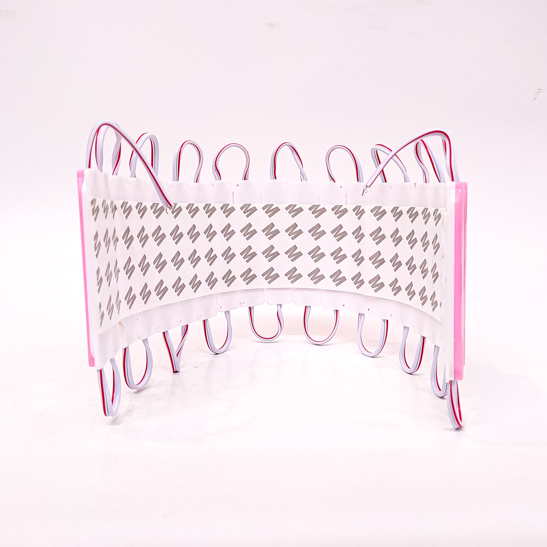 MODULO LED COB PLACA LED COB FUME AUTOADHESIVO 12V COLOR ROSA 7CM X 1,5CM - 2