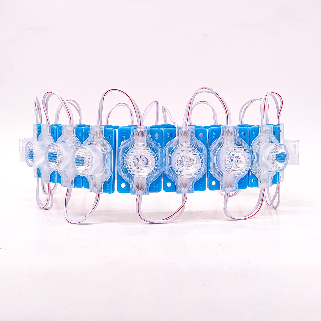 MODULO LED SMD 1 LED SMD CON LUPA AUTOADHESIVO 12V COLOR AZUL 4,5CM X 3CM CANTIDAD POR CAJA MASTER 1000 - 2