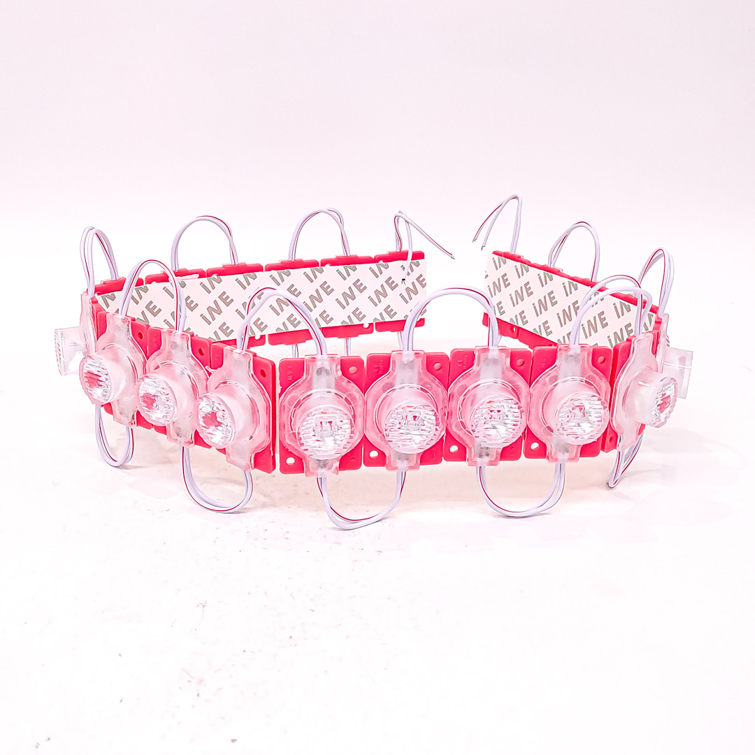 MODULO LED SMD 1 LED SMD CON LUPA AUTOADHESIVO 12V COLOR ROJO 4,5CM X 3CM CANTIDAD POR CAJA MASTER 2000 - 3