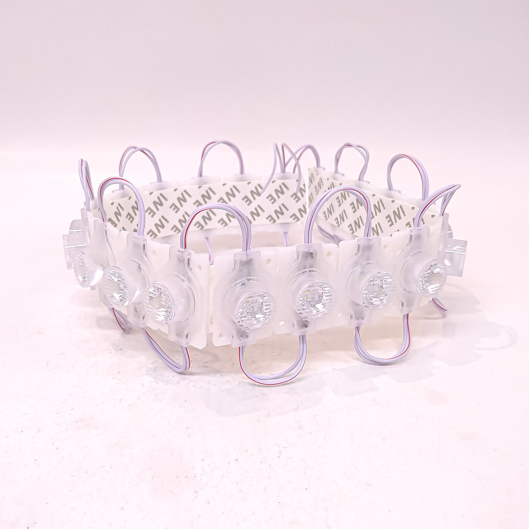 MODULO LED SMD 1 LED SMD CON LUPA AUTOADHESIVO 12V COLOR BLANCO 4,5CM X 3CM CANTIDAD POR CAJA MASTER 2000 - 2