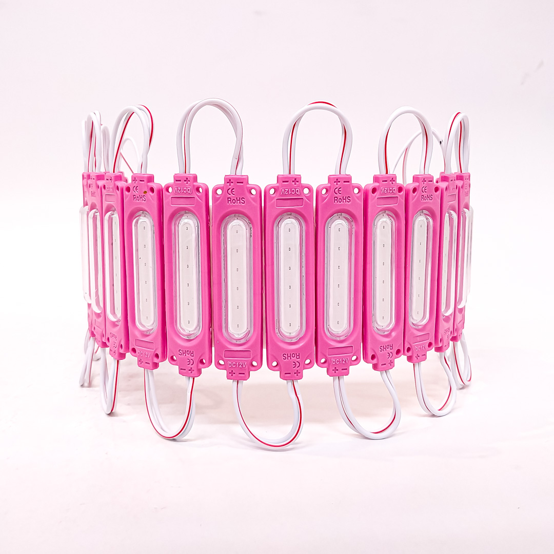 MODULO LED COB 3 LED COB CIRCULAR FUME AUTOADHESIVO 12V COLOR VIOLETA 7CM X 1,5CM - 2