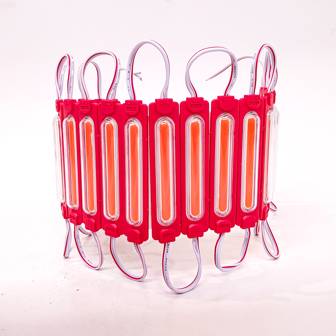 MODULO LED COB PLACA LED COB AUTOADHESIVO 24V COLOR ROJO 8,5CM X 2CM CANTIDAD POR CAJA MASTER 2000 - 2