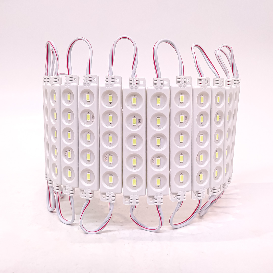 MODULO LED COB 5 LED COB CIRCULAR AUTOADHESIVO 24V COLOR BLANCO 7CM X 1,5CM  CANTIDAD POR CAJA MASTER 2000 - 2