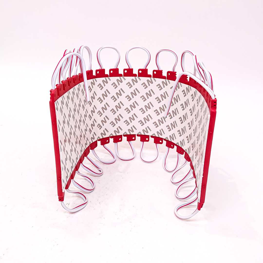 MODULO LED COB 5 LED COB CIRCULAR AUTOADHESIVO 12V COLOR ROJO 7CM X 1,5CM  CANTIDAD POR CAJA MASTER 2000