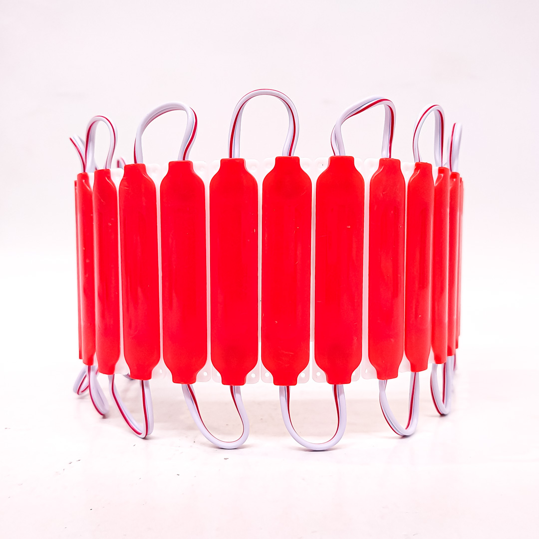 MODULO LED COB PLACA LED COB FUME AUTOADHESIVO 24V COLOR ROJO 7CM X 1,5CM  CANTIDAD POR CAJA MASTER 2000 - 2