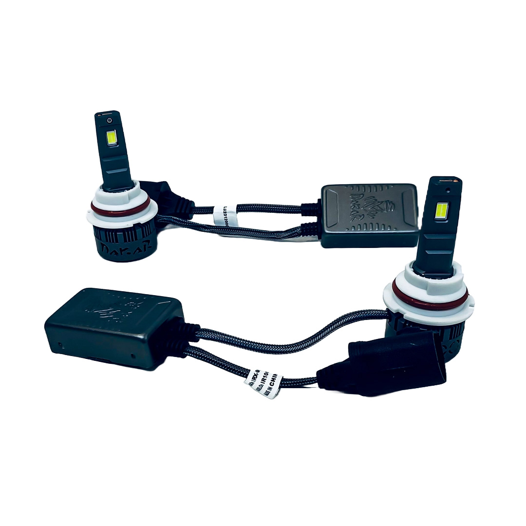 OFF ROAD KIT DE LED DAKAR NEW SERIES CANBUS 9004 HB1 DAKAR NEW SERIES 50% + LUZ CHIP CSP SUPER CANBUS 45000 LUMENS 55 WATTS 12V CON COOLER