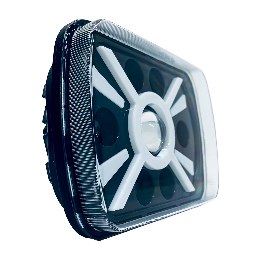 OFF ROAD FARO DE LED UNIVERSAL FARO LED RECTANGULAR 7' 45 WATTS  4 FUNCIONES. ALTA Y BAJA + DRL BLANCO Y AMBAR - 3