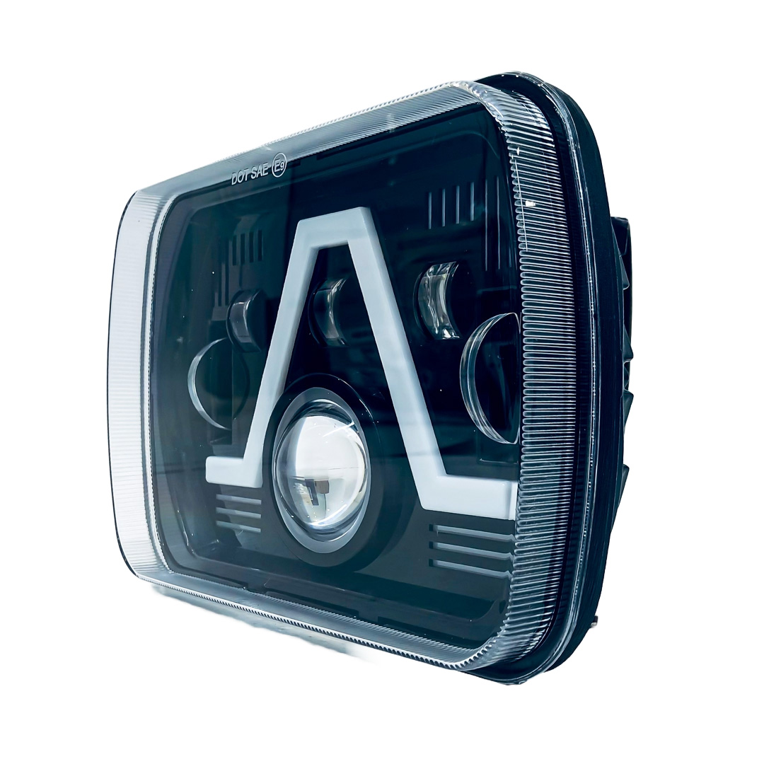 OFF ROAD FARO DE LED UNIVERSAL FARO LED RECTANGULAR 7' 45 WATTS  4 FUNCIONES. ALTA Y BAJA + DRL BLANCO Y AMBAR - 4