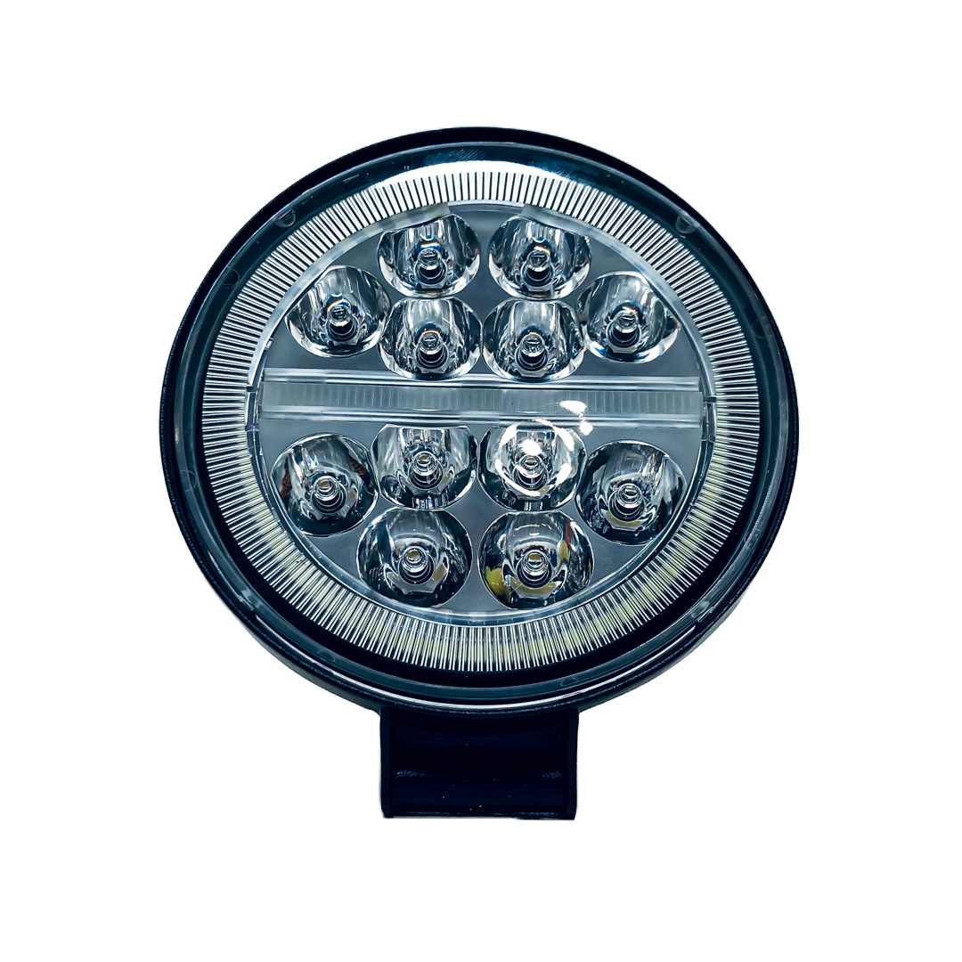 OFF ROAD FARO DE LED UNIVERSAL FARO DE LED CIRULAR - 47 LED 141W BLANCO CON OJO DE ANGEL DRL BLANCO  10.8X2X11CM 12V A 36VV - 2