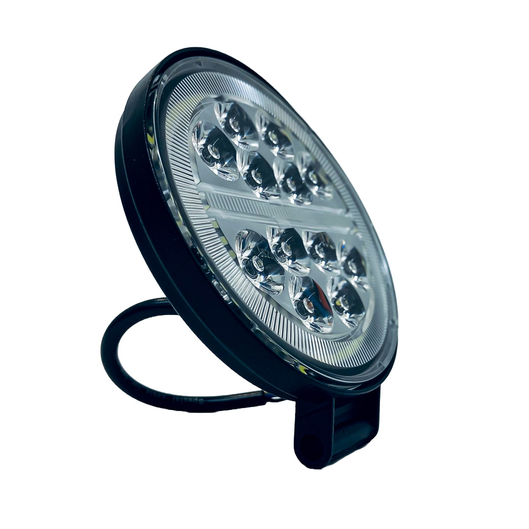 OFF ROAD FARO DE LED UNIVERSAL FARO DE LED CIRULAR - 47 LED 141W BLANCO CON OJO DE ANGEL DRL BLANCO  10.8X2X11CM 12V A 36VV - 3