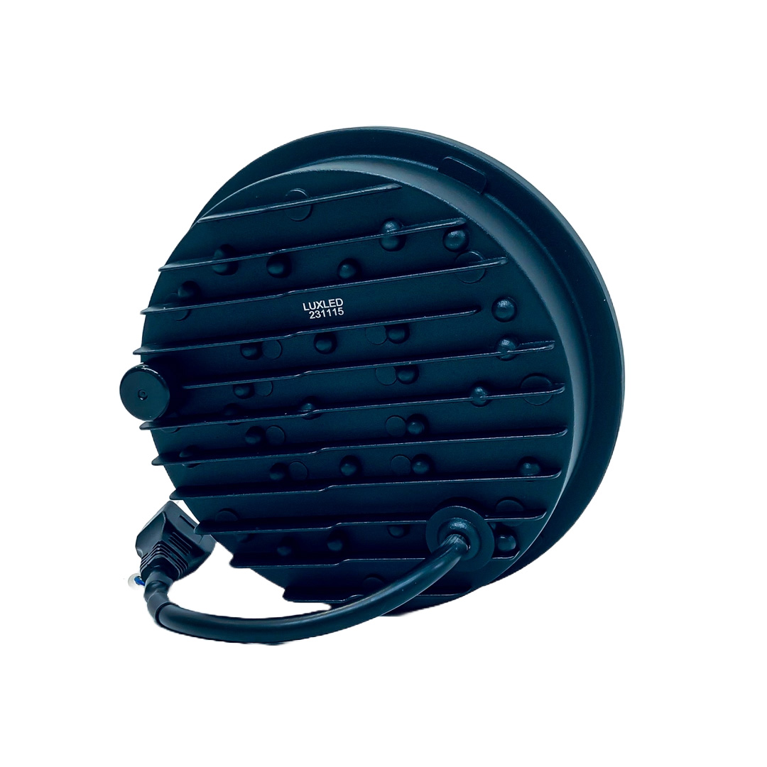 OFF ROAD FARO DE LED UNIVERSAL REDONDO 5.75" AUTO - CAMION - MOTO USO IDEAL  MOTO HARLEY DAVIDSON - ROYAL ENFIELD CON FUNCION ALTA Y BAJA + DRL BLANCO Y AMBAR - HAZ DE LUZ SPOT - 40 WATTS - 12V A 36V - 4