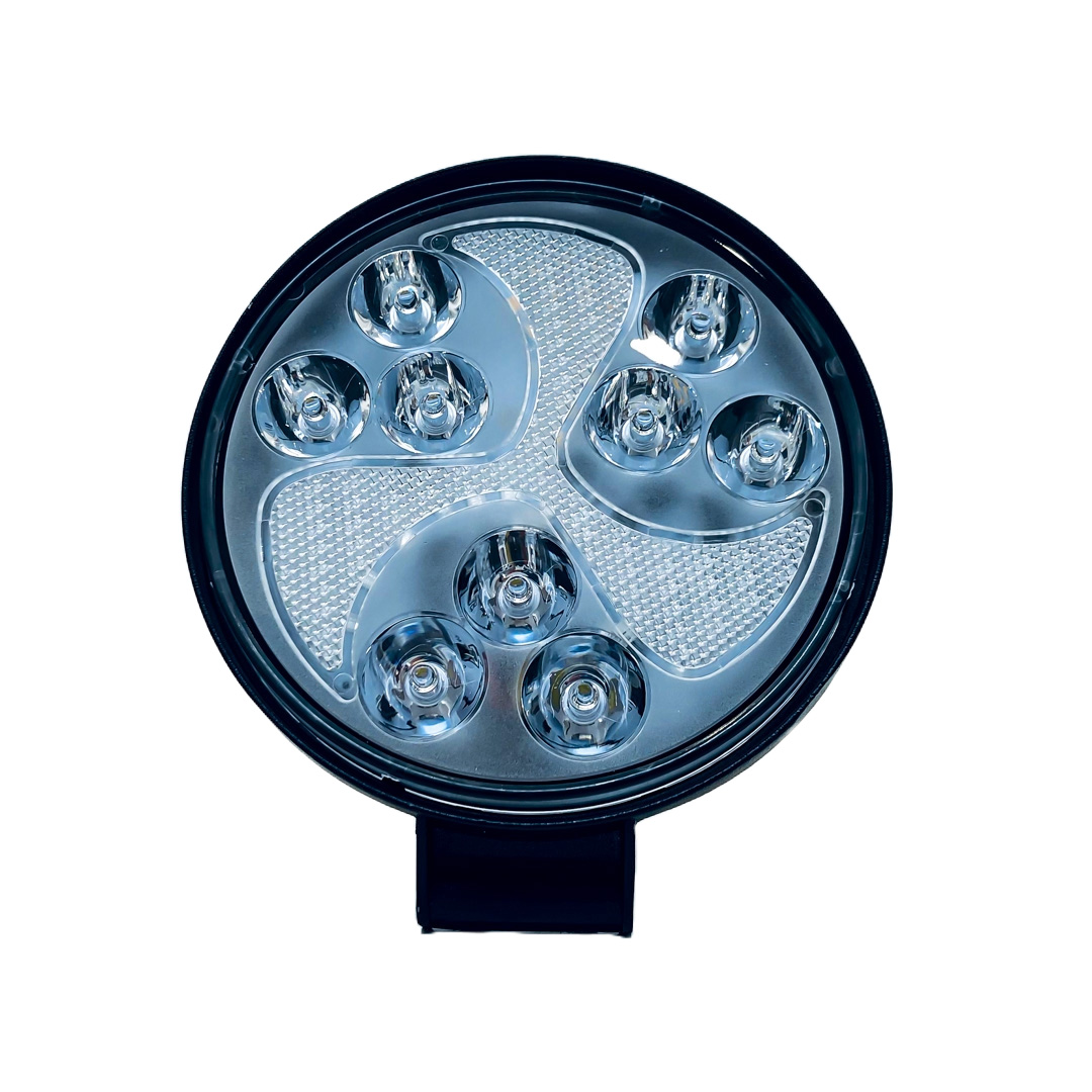 OFF ROAD FARO DE LED UNIVERSAL FARO DE LED CIRULAR - 47 LED 141W BLANCO CON  DRL RUNNING RGB 10.8X2X11CM 12V A 36VV - 3