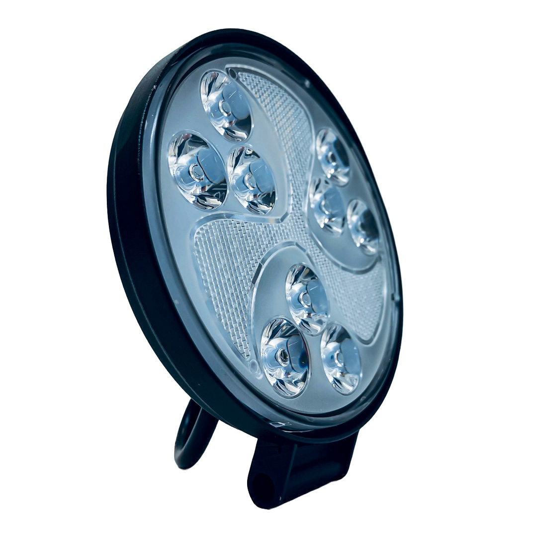 OFF ROAD FARO DE LED UNIVERSAL FARO DE LED CIRULAR - 47 LED 141W BLANCO CON  DRL RUNNING RGB 10.8X2X11CM 12V A 36VV - 4