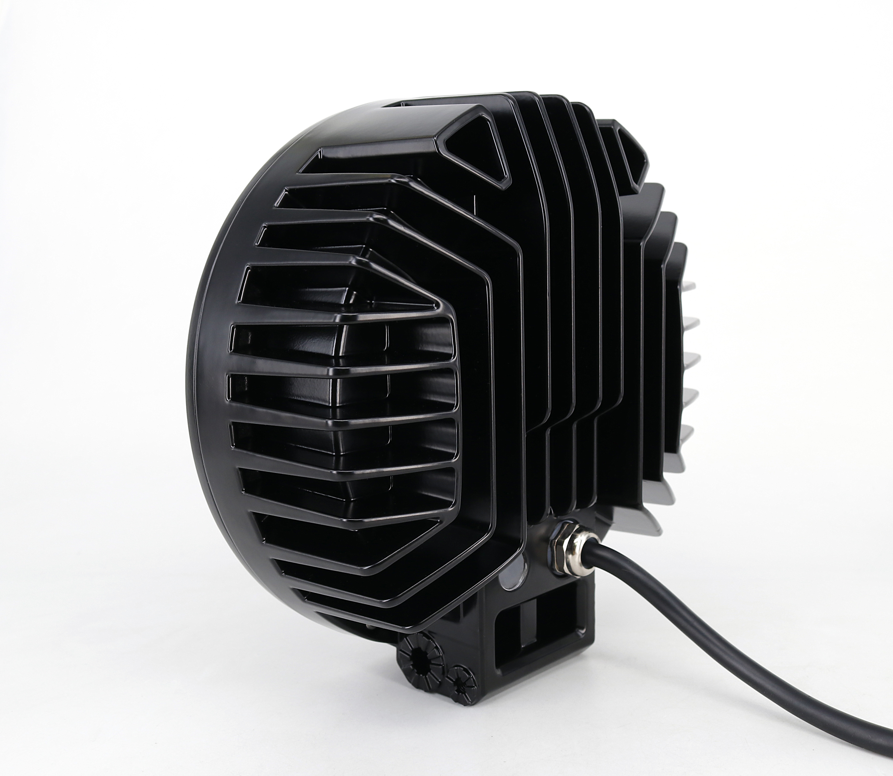 OFF ROAD FARO DE LED UNIVERSAL REDONDO 7" BLANCO CON GIROS AMBAR 90 WATTS - 18 CHIP LED OSRAM OSLON - 12V/24V - 4
