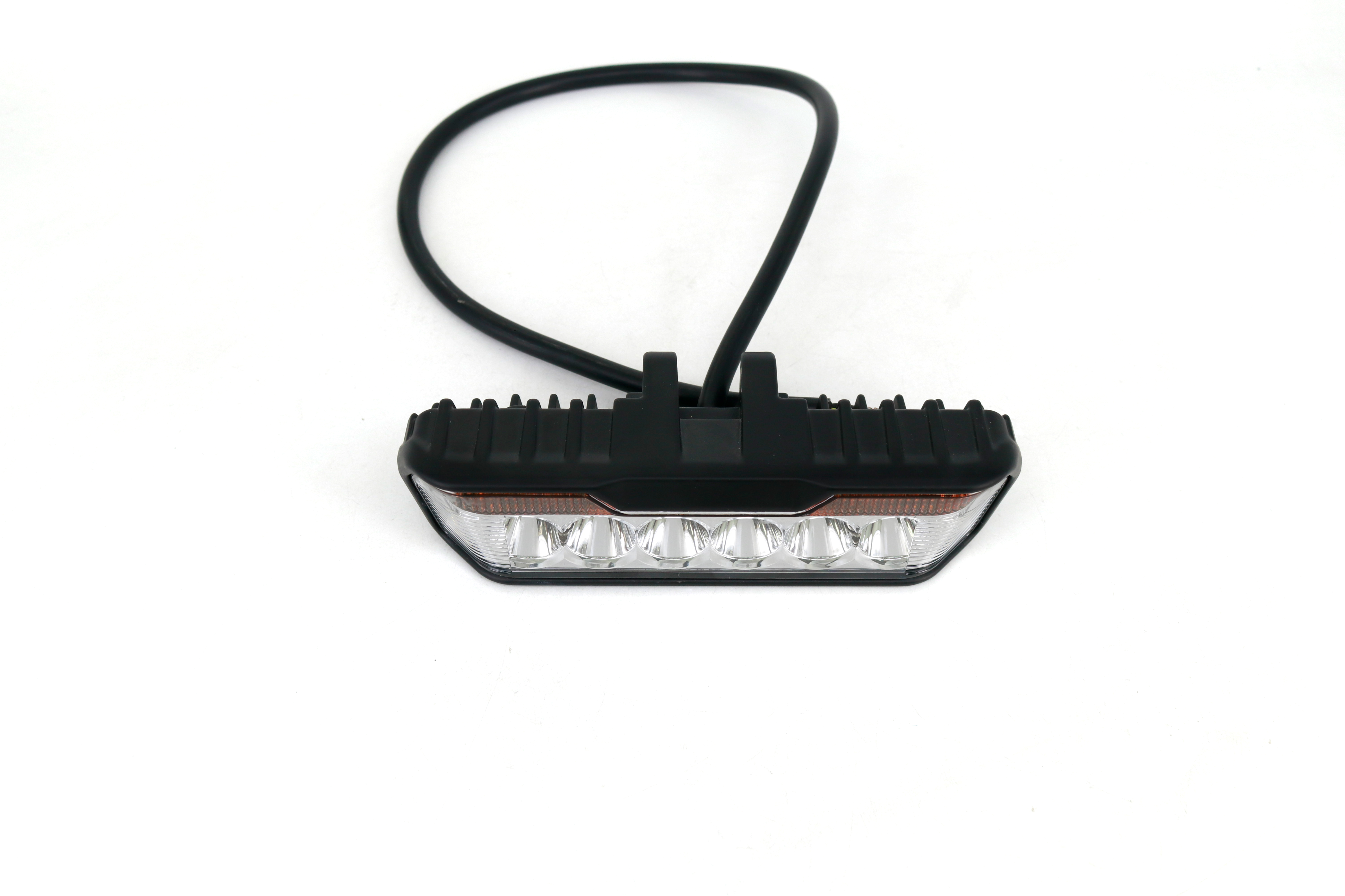 OFF ROAD FARO DE LED UNIVERSAL RECTANGULAR 16X7CM COLOR BLANCO CON GIROS AMBAR - 30 WATTS - 8 CHIP OSRAM P7 - 12V/24V