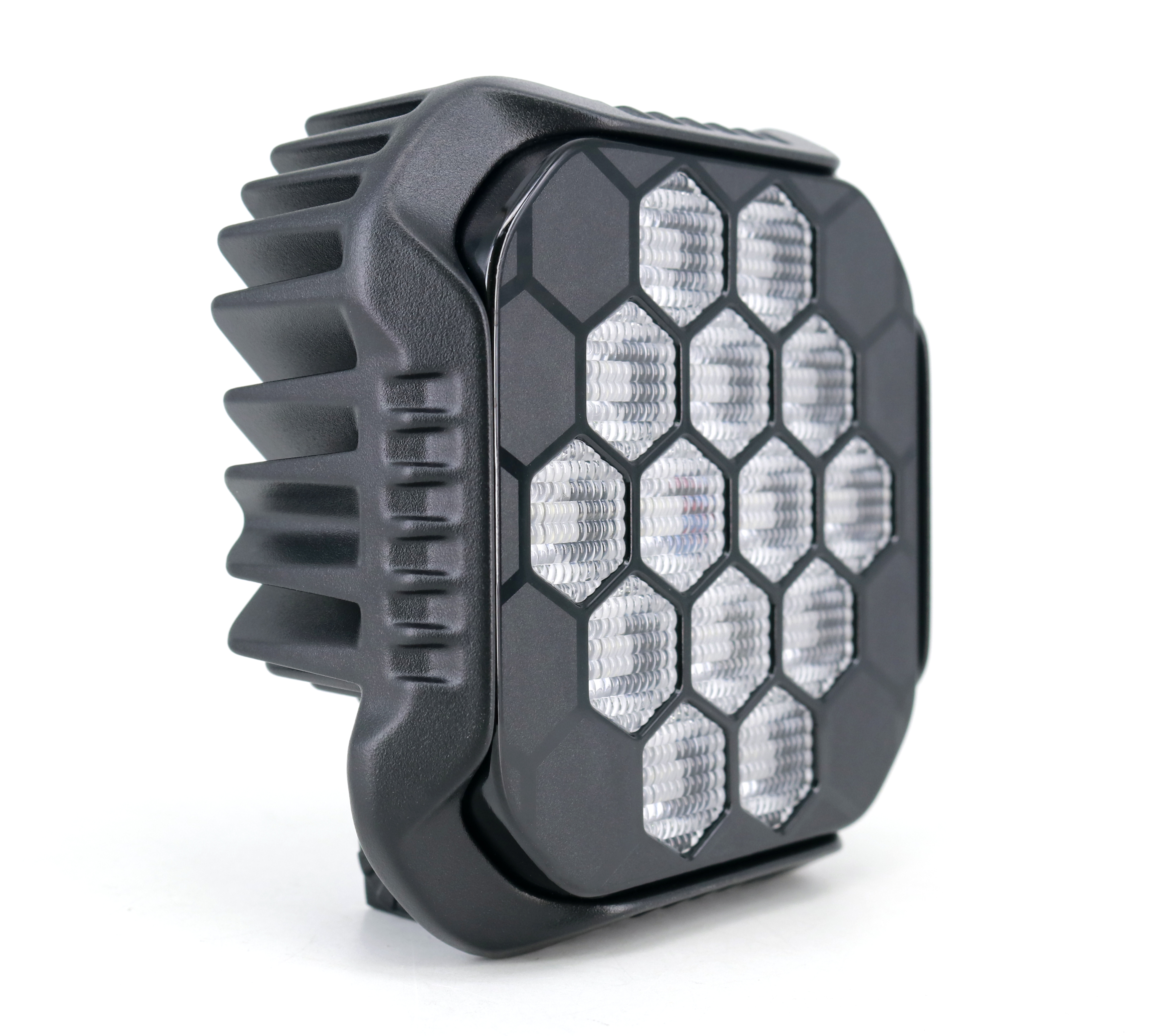 OFF ROAD FARO DE LED UNIVERSAL CUADRADRO 4,4" COLOR BLANCO - 90 WATTS - 14 CHIPS LED OSRAM LP/HF - 12V/24V - 3