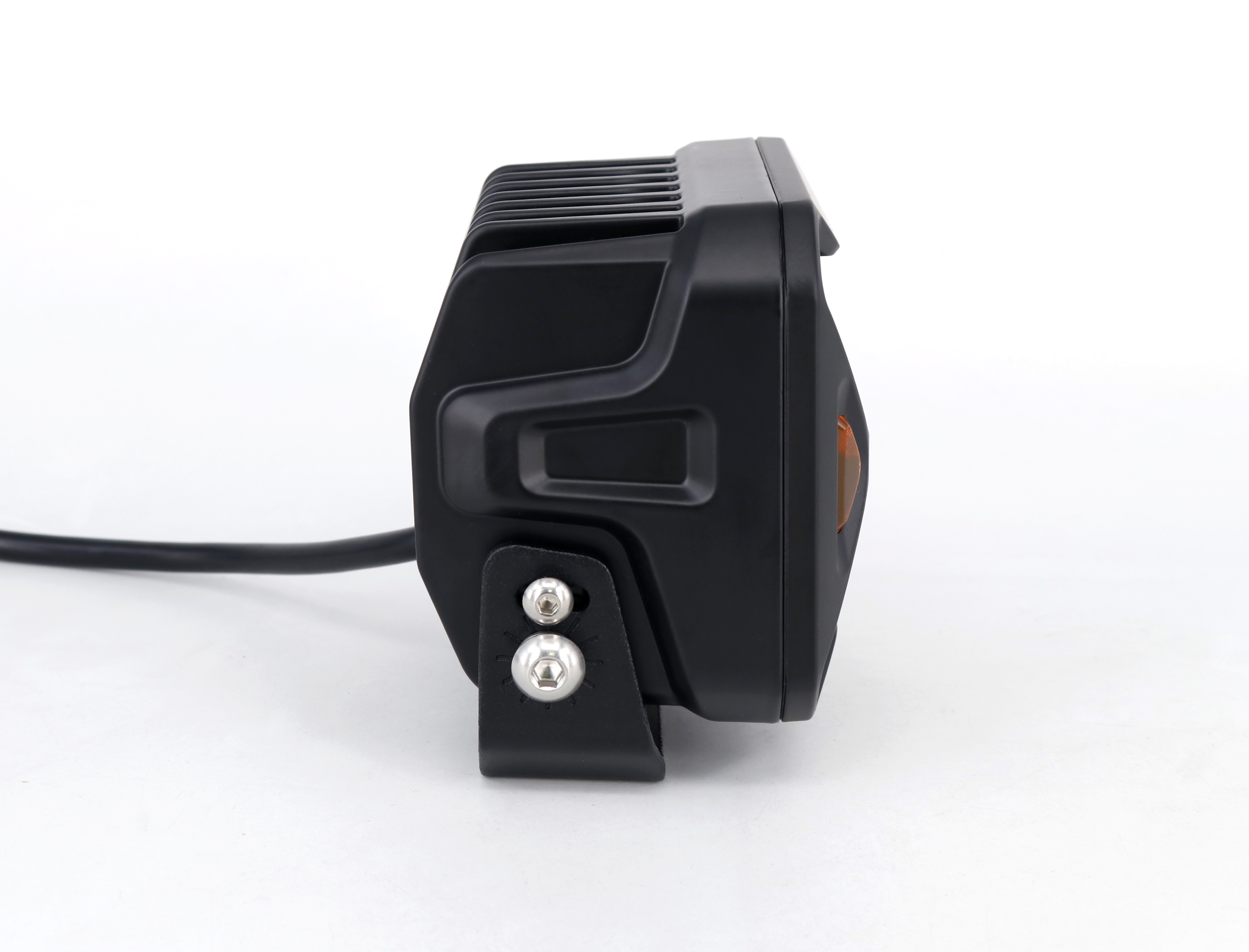 OFF ROAD FARO DE LED UNIVERSAL CUADRADO 4'' COLOR BLANCO CON GIROS AMBAR - 60 WATTS - 6 CHIP OSRAM P9 - 12V/24V - 3