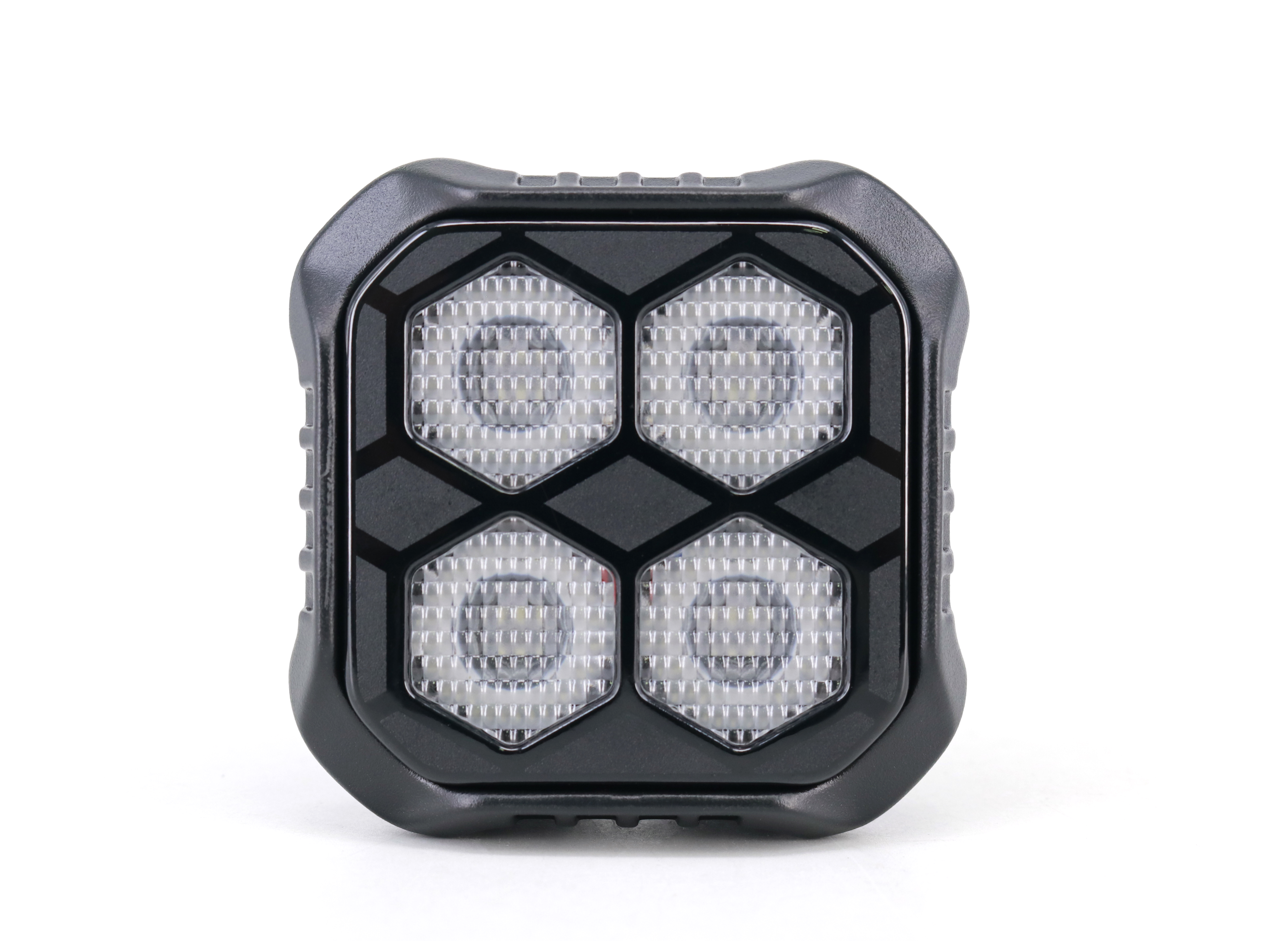 OFF ROAD FARO DE LED UNIVERSAL CUADRADRO 2,8" COLOR BLANCO - 40 WATTS - 4 CHIPS LED OSRAM LP/HF - 12V/24V - 2