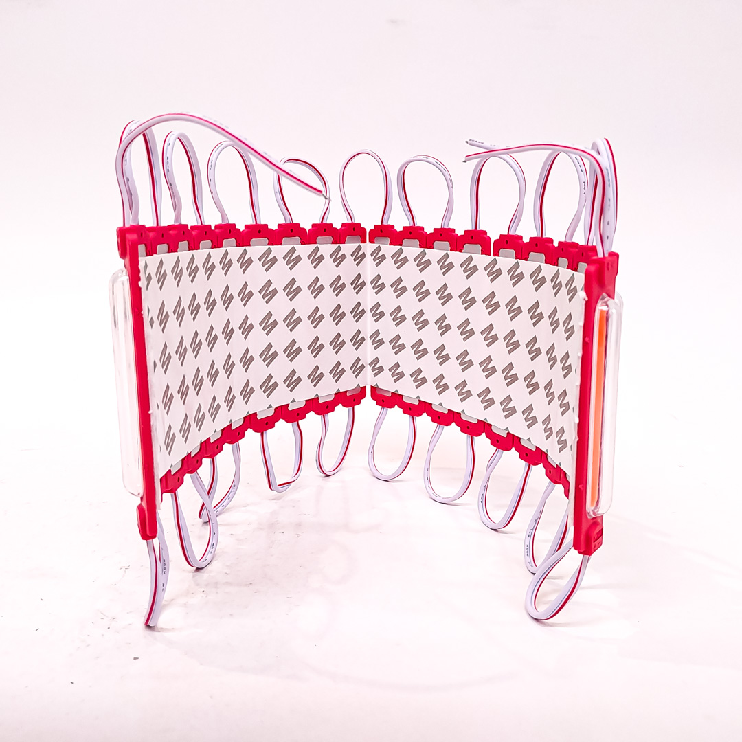 MODULO LED COB PLACA LED COB AUTOADHESIVO 24V COLOR ROJO 8,5CM X 2CM CANTIDAD POR CAJA MASTER 2000 - 4