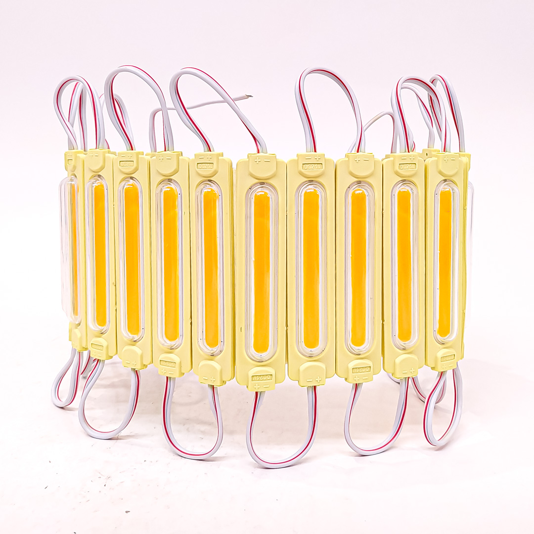 MODULO LED COB PLACA LED COB AUTOADHESIVO 24V COLOR AMBAR 8,5CM X 2CM - 4